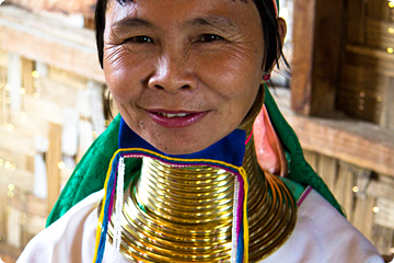 Long Neck vrouw in Myanmar